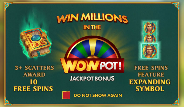 Machine à sous WowPot et jackpot pot de +2 millions