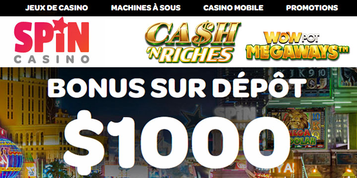 WowPot Spin Casino Gagnant