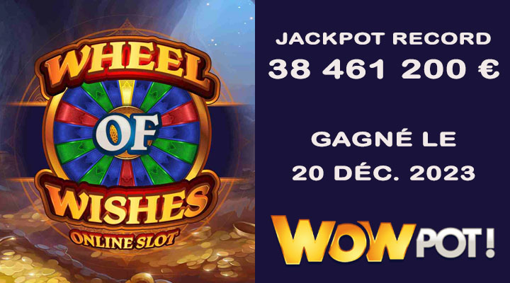 Record WowPot de jackpot gagnant aux machines à sous